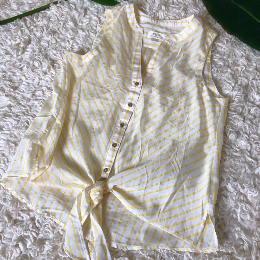 NWOT Maeve by Anthropologie Striped Top - Picture 2 of 5